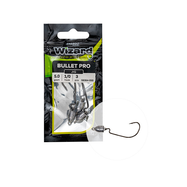 Wizard CAP JIG BULLET PRO 7G 2/0 3PCS/BAG Cheburashka
