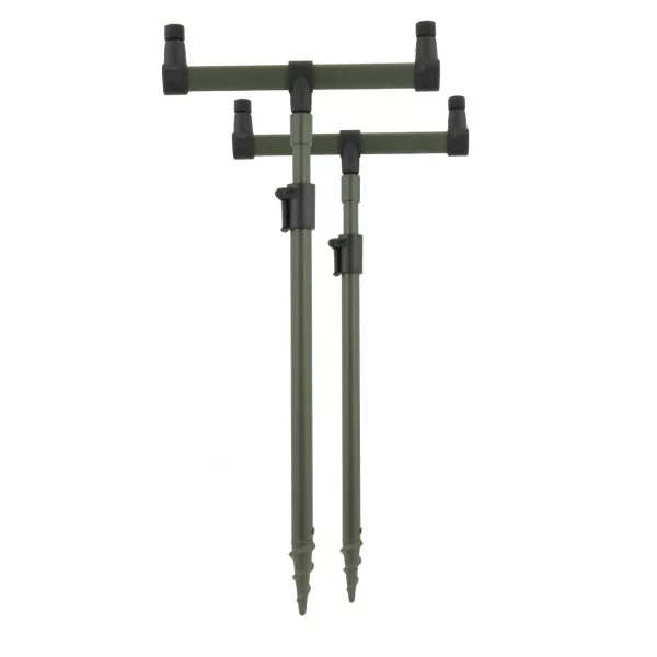 Set suport lansete CARP ACADEMY 2buc 25cm cap+ 40-60cm picior de fixare Set picior de fixare
