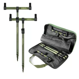   Set suport lansete CARP ACADEMY Black Carp 2buc 40-60cm/25cm Set picior de fixare