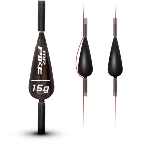   20G Quantum Mr. Pike Plumb culisant fără plumb Negru 3Bucăți