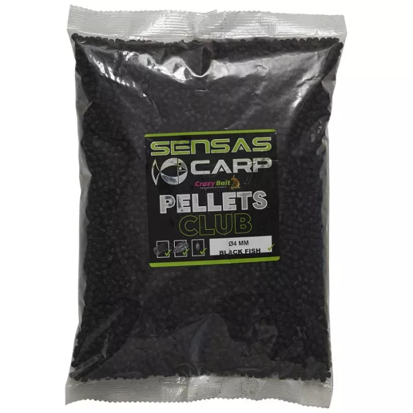 Sensas Black Fish Club Pellets 4mm Pelete de Nădire 1kg
