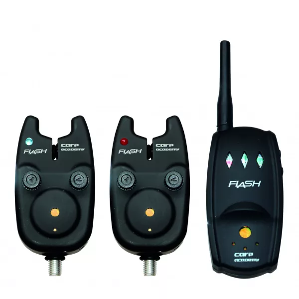 Carp Academy Indicator electric de mușcătură Flash set 2+1