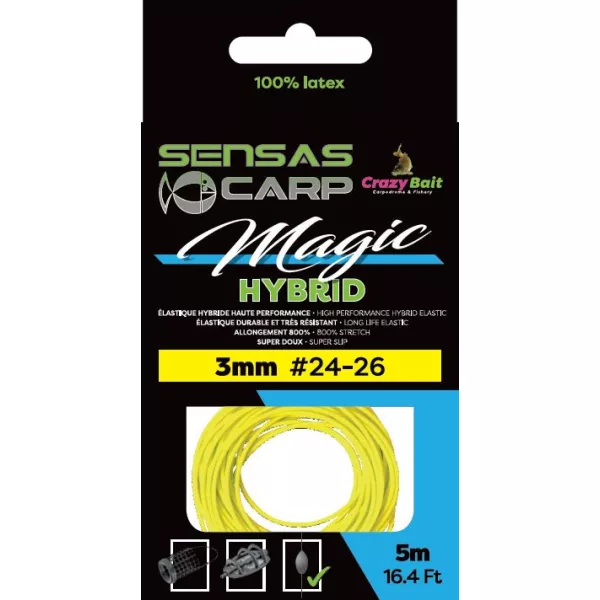 Sensas Magic Hybrid 2,8mm 5m Cauciuc Hibrid pentru Vargă