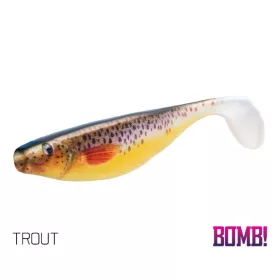 Delphin HYPNO Naluci din cauciuc 3D TROUT 90mm - 3 buc.