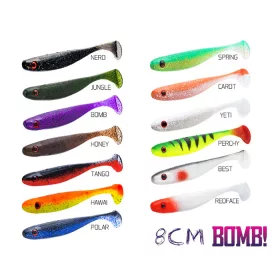 Delphin Rippa Nalucă moale Perchy 8cm 5 buc