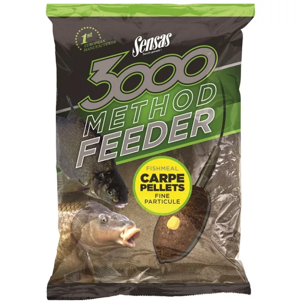 Sensas 3000 Method Carp Pellets Nadă 1kg