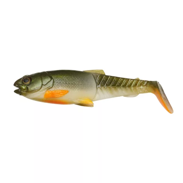 Savage Gear Craft Cannibal Paddletail Momeală plastică 10,5cm 12gr Olive pearl Hot orange