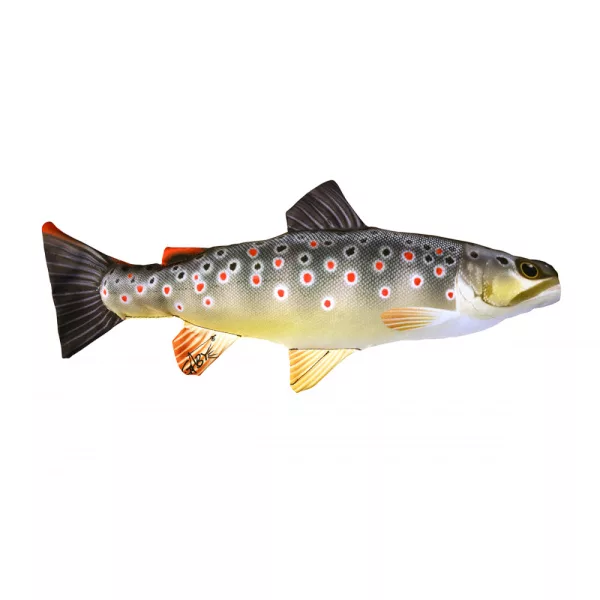 Pillow The Mini Brown Trout 36cm Pernă Păstrăv