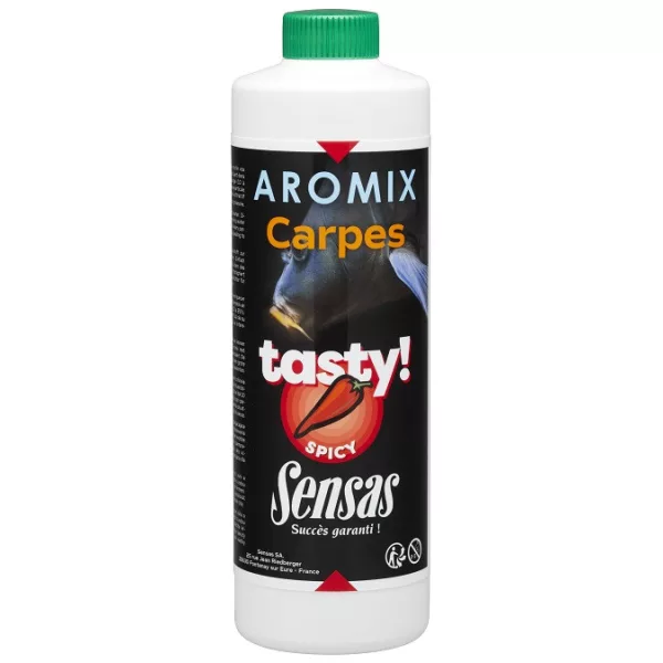 Sensas Aromix Carp Tasty Spicy Atracție Lichidă 500ml