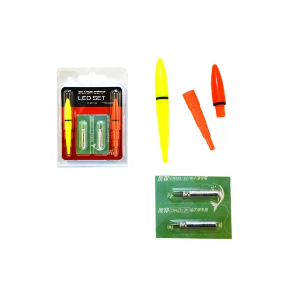 Set LED Carp Expert Silver Carp Unitate de iluminat pentru plută de pescuit la novac 2 buc.