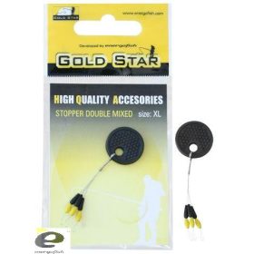 Opritor Kamasaki Dublu Negru/Galben M