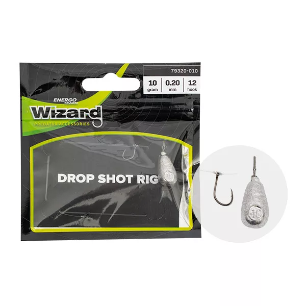 Wizard DROPSHOT LEADER MEDIUM 15G 0.25 8AS CÂRLIG Montură Dropshot