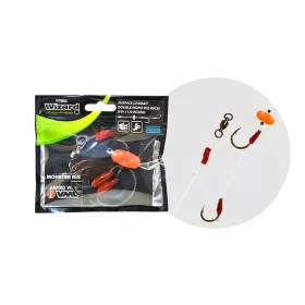   Wizard Monster Surface Livebait Double Mono Rig 7/0+9/0 Round 80cm Forfac monofil cu cârlig dublu