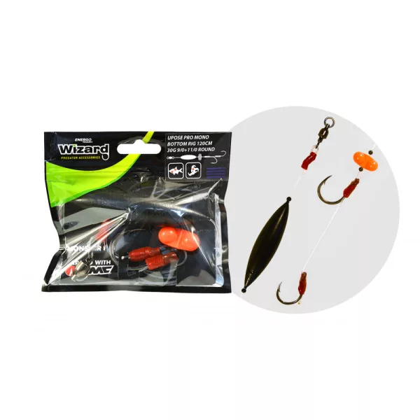 Wizard Monster Upose Pro Mono Bottom Rig 30gr 9/0+11/0 Round Forfac