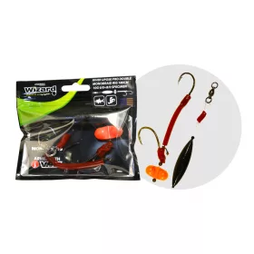   Wizard Monster River Upose Pro Double Monobraid Rig 6/0+8/0 10gr Specimen Montură de somn