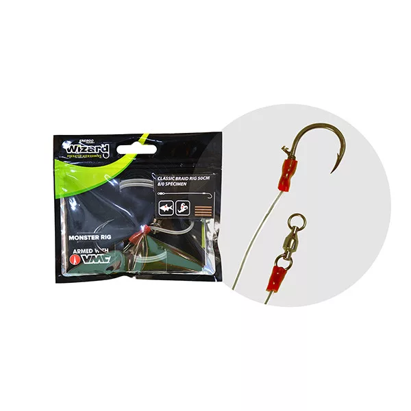 Wizard Monster Classic Braid Rig 11/0 Rotundă Montură de somn