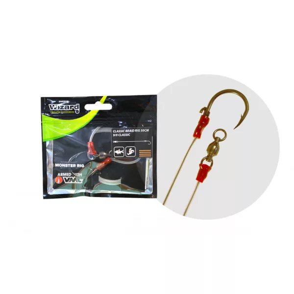Wizard Monster Classic Braid Rig 9/0 Clasic Montură de somn