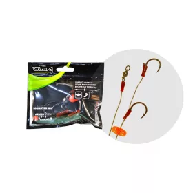   Wizard Monster Surface Livebait Double Braided Rig 9/0+11/0 Rotund Rig de Somn
