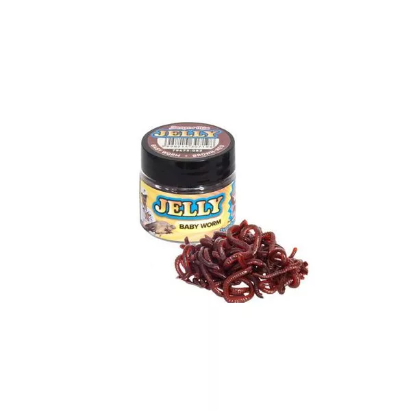 Benzar Jelly Baits Baby Worm Maro+Roșu
