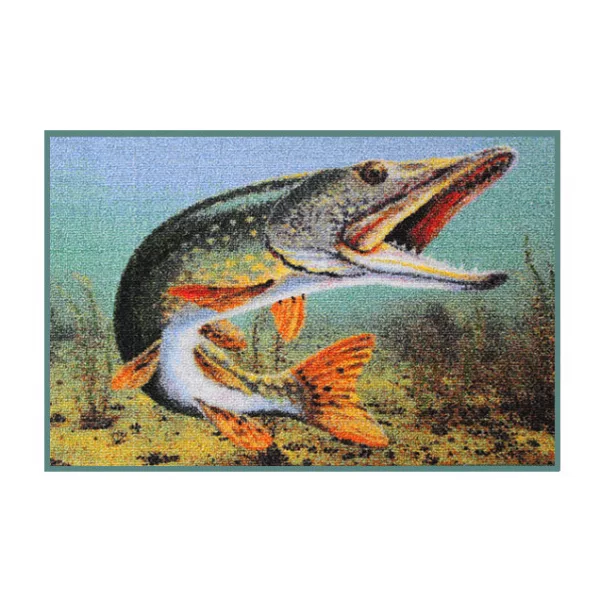 Delphin Covoraș 3D știucă 60x40cm