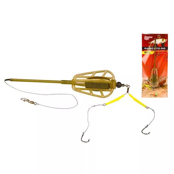 Benzár Mix Rapid Montură pentru Crap Argintiu 40gr