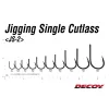 Decoy JS-2 Jigging Single Cutlass N #5/0 Füles Szakállas Egyágú Ragadozóhalas Horog 5db