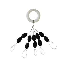 Nevis Stopper de cauciuc Negru 8x5mm XXL