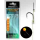 Nevis Feeder Forfac împletit, cu spin Negru 6 3buc/pachet Cu ochi Cu barbă Cârlig de Feeder