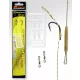 Carp Academy Basic Super Rig Teflon Negru 4 2 buc/pachet Cârlig legat împletit cu ochi și barbă