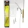Carp Academy Basic Super Rig Teflon Negru 6 2 buc/pachet Cârlig legat împletit cu ochi și barbă