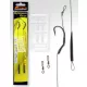 Carp Academy Line Aliger Rig Negru 6 2 buc/pachet Cârlig legat împletit cu ochi și barbă