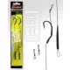 Carp Academy Line Aliger Rig Teflon Negru 2 2buc/pachet Cârlig de boilies cu ochet și barbă