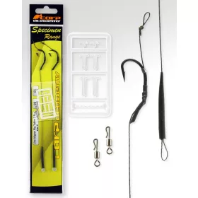   Carp Academy Line Aliger Rig Teflon Negru 6 2buc/pachet Cârlig de boilies cu ochet și barbă