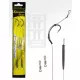 Carp Academy Blow Back Rig Negru 4 2buc/pachet Cârlig de boilies cu ochet și barbă