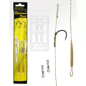   Carp Academy Special Pop Up Rig Teflon Negru 4 2buc/pachet Cu ochet Cu barbă Cârlig de boilies