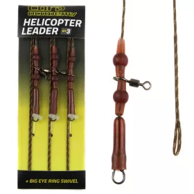   Carp Academy Rig complet pe fir cu insert de plumb, cu vârtej și agrafă de plumb 75cm 35lb 3 buc