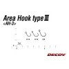 Decoy Area Type III AH-3 Mat Black #8 Barbless Füles Szakáll Nélküli Egyágú Ragadozóhalas Horog 10db