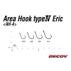 Decoy Area Type IV AH-4 Eric #8 Barbless Füles Szakáll Nélküli Egyágú Ragadozóhalas Horog 12db