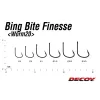 Decoy Worm 20 Big Bait Finesse 1/0 Füles Szakállas Egyágú Ragadozóhalas Horog 9db