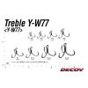 Decoy Y-W77 Extra Wide Gap #4 Füles Szakállas Háromágú Horog 6db