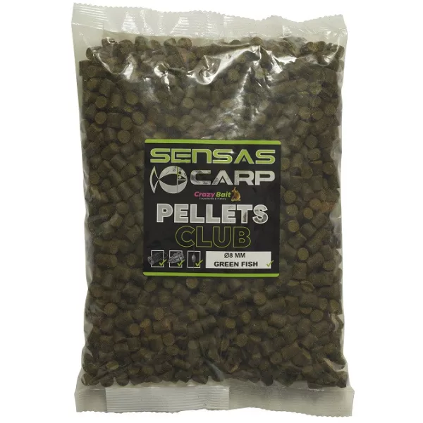 Sensas Green Fish Club Pellets 8mm Pelete de Nădire 10kg