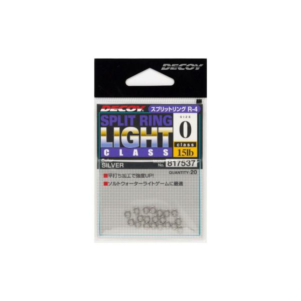 Decoy R-4 Light Class Silver 2 30lb Split Ring Kulcskarika 20db