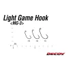 Decoy Light Game MG-3 8 Füles Szakállas Egyágú Ragadozóhalas Horog 12db