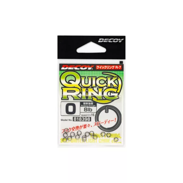 Decoy R-7 Quick Ring 0 8lb Kulcskarika 15db