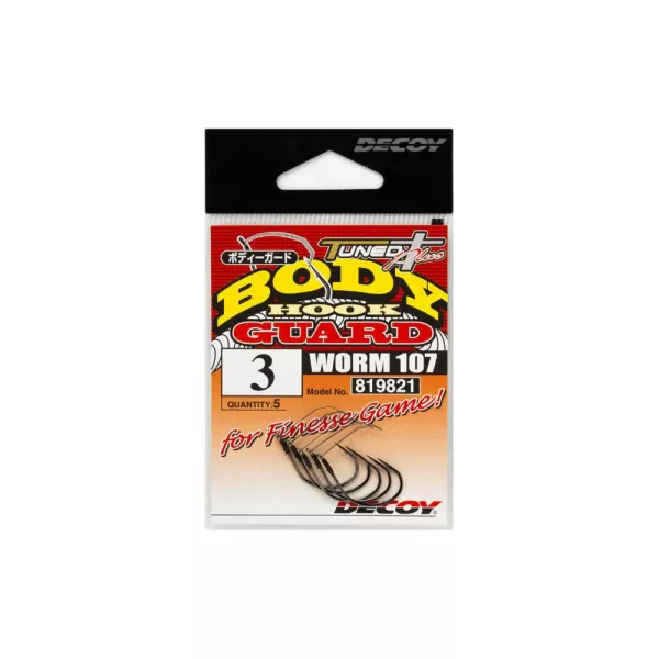 Decoy Worm 107 Body Guard 6 Bokorugró Horog 5db