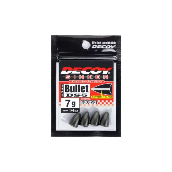 Decoy DS-5 Type Bullet 5,0gr Bullet Ólom 4db