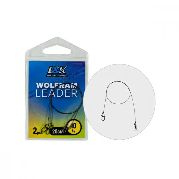 L&K WOLFRAM LEADER 10KG 25CM 2PCS - Forfac rezistent la mușcături - Forfac de wolfram