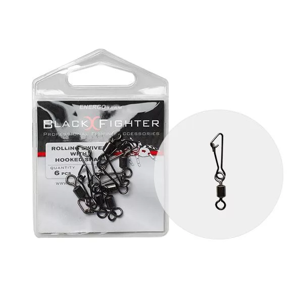 Bf Vârtelnice Cilindrice cu Agrafă Hook 8-As 10Buc/Pachet