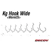 Decoy Worm 25 KG Wide 1/0 Offset Horog 8db
