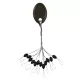 Nevis Stop cauciuc Negru S 4x2mm 12buc
